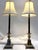 Vintage French Tole and Brass Candlestick Lamps With Pineapple Motif- A Pair For Sale - Image 17 of 18