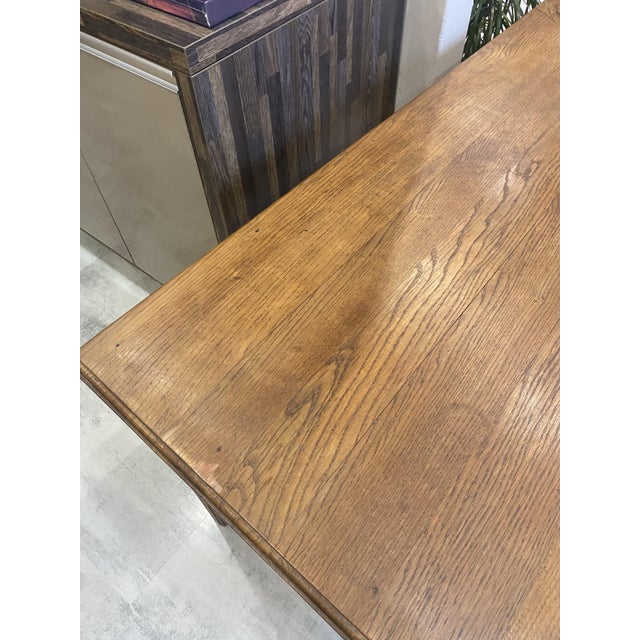 Five-Drawer Desk in Oak, 1950 For Sale - Image 14 of 18