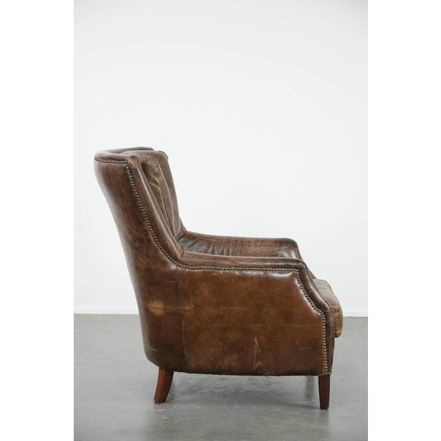 Vintage Armchair in Cowhide For Sale - Image 3 of 17