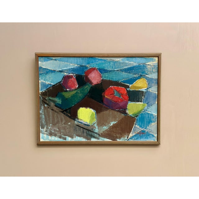 Gustaf Höglund, Still Life with Fruits, 1960s, Oil on Canvas, Framed For Sale - Image 9 of 16