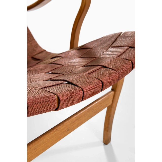 Bruno Mathsson Pernilla Lounge Chair by Bruno Mathsson for Firma Karl Mathsson, 1944 For Sale - Image 4 of 12