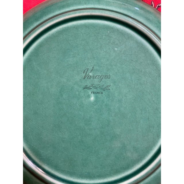 36 French Varages Jade Green Dishes Set For Sale - Image 10 of 11