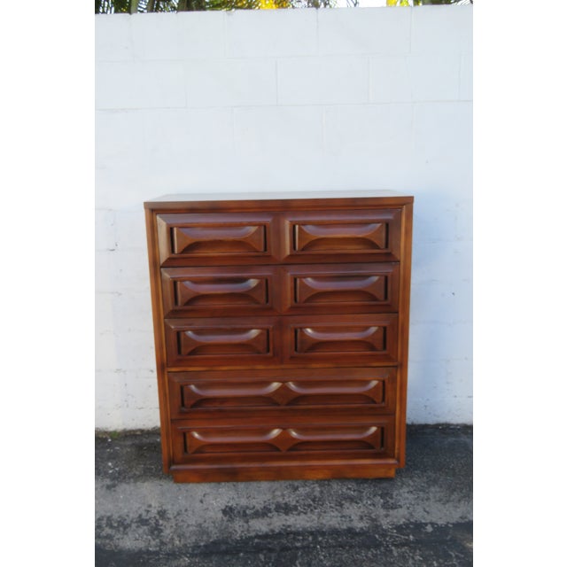 Mid Century Modern Tall Chest of Drawers 6291 For Sale - Image 4 of 16