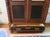 19th-C. Belgian Aesthetic Movement Grain-Painted Three-Sided Glass Display Vitrine Cabinet For Sale - Image 9 of 13