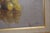 Hollywood Regency Vintage Gold Wood Framed Leonardo Cominotto Italy (1898-1966) Still Life Oil Painting Grapes For Sale - Image 3 of 14