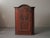 19th-century Bavarian wardrobe crafted from painted solid pine and decorated in the traditional folk style of southern...