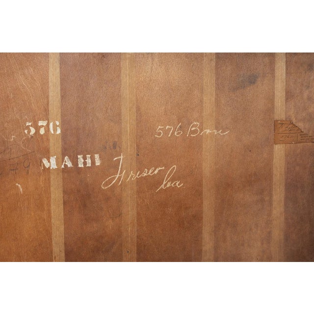 1930s–1940s Northwestern Furniture Co. Mahogany Serpentine Secretary Bookcase Desk For Sale - Image 10 of 12