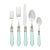 VIETRI Aladdin Antique Flatware Aqua Five-Piece Place Setting, Service for One For Sale - Image 12 of 12
