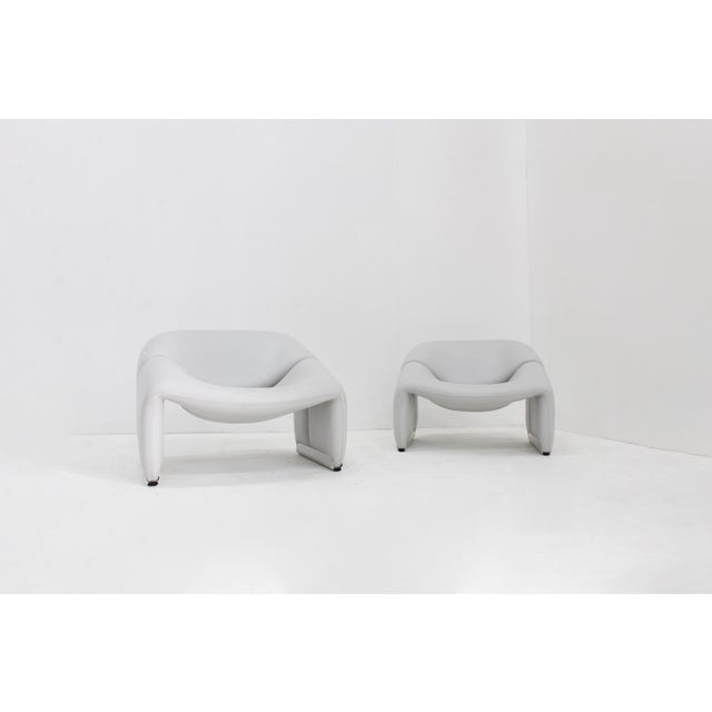 F598 Groovy M Chairs in Leather by Pierre Paulin for Artifort, 1970s, Set of 2 For Sale - Image 10 of 10