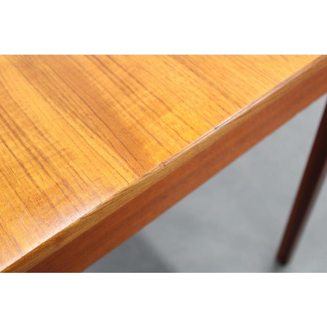 Mid-Century Danish Freestanding Teak Writing Desk, 1960s For Sale - Image 11 of 15