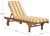 Newport Chaise Lounge, Yellow Stripe For Sale In Philadelphia - Image 6 of 13