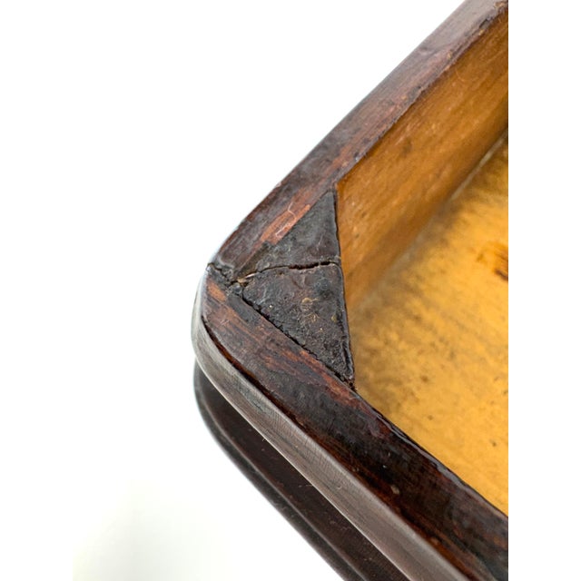 19th Century Dark Wood Hinged Document Box For Sale In Little Rock - Image 6 of 15