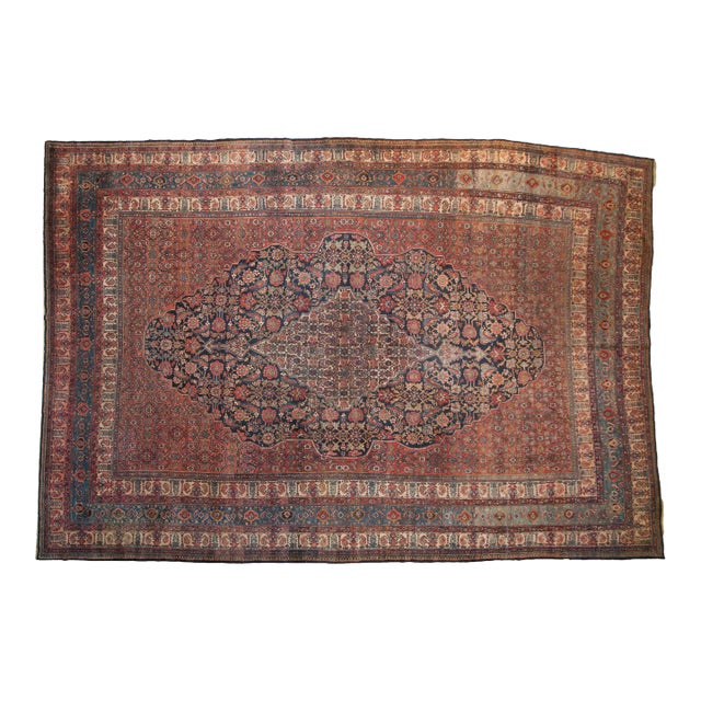 Vintage Bibikabad Carpet - 11'4" X 16'9" For Sale