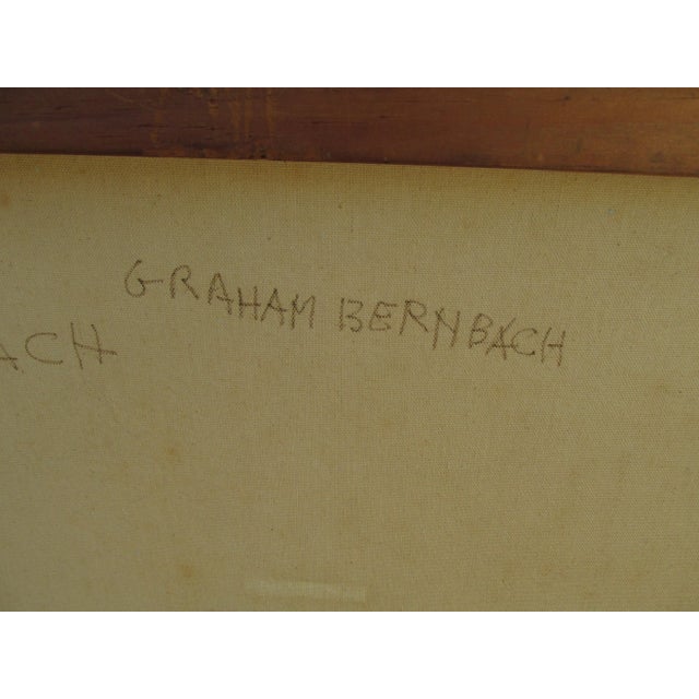 Vintage 1960s Oil on Canvas Portrait of a Lady For Sale - Image 10 of 10