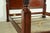 Brown Henredon Georgian Carved Cherry Wood King Size Poster Bed For Sale - Image 8 of 11