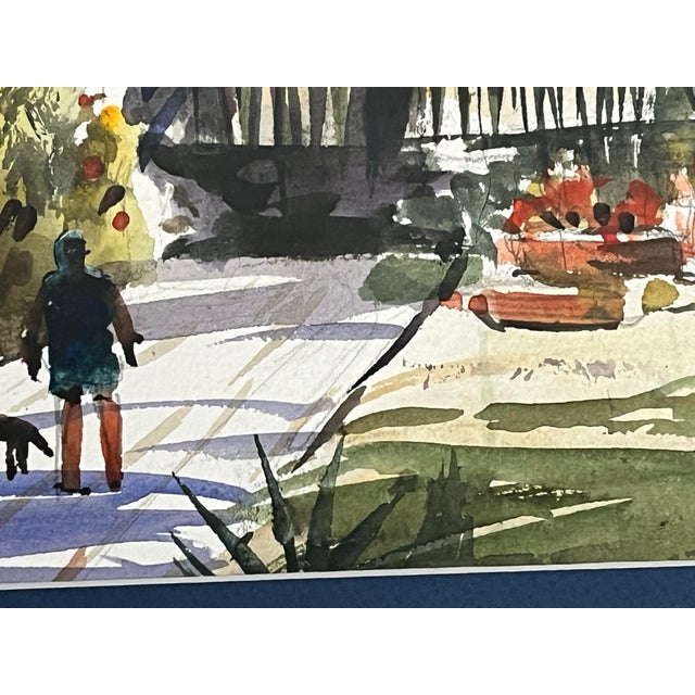 Abstract Watercolor Landscape by John Bohnenberger (1926-2012) For Sale - Image 3 of 8