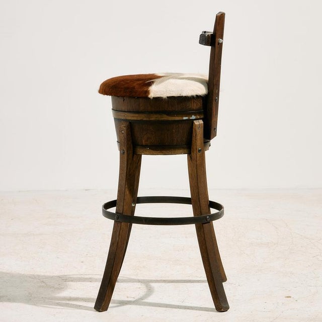 Vintage Beech Bar Stool, 1970s For Sale - Image 4 of 15