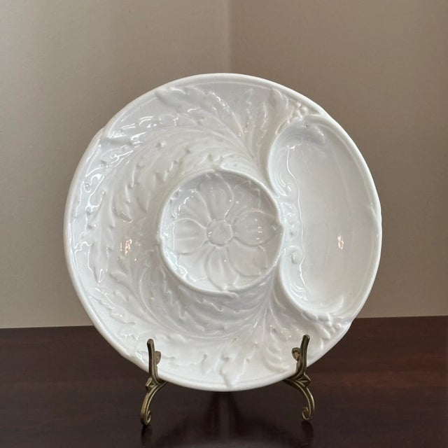 Ceramic Mid-20th Century Gien, France Artichoke Serving Dish For Sale - Image 7 of 18