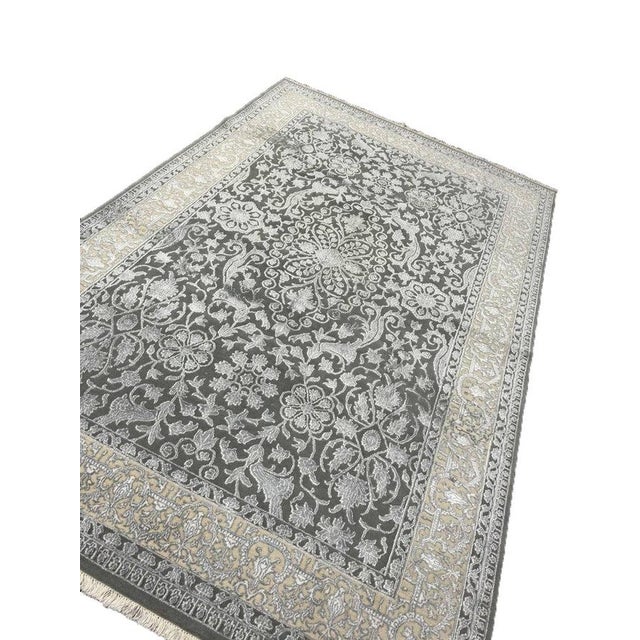 1990s Tabriz Style Area Rug 6 X 9 For Sale - Image 11 of 11