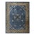 Traditional Medallion Floral Blue Field 1920s Antique Chinese Rug 10'3" X 13'9" For Sale