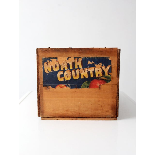 Vintage North Country Orchard Crate For Sale - Image 4 of 10