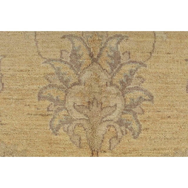 Gold Ziegler Rug 10'1'' X 14'3'' Gold Wool Hand-Knotted Oriental Carpet For Sale - Image 8 of 12