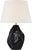 Transitional AERIN by Visual Comfort Signature Rocco 27" Table Lamp in Black with Linen Shade For Sale - Image 3 of 3