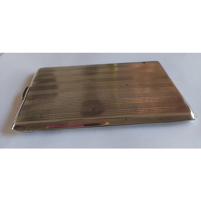 Early 20th Century Art Deco R. Blackinton Sterling Silver Cigarette Case, U S Navy Family Provenance For Sale In Seattle - Image 6 of 11