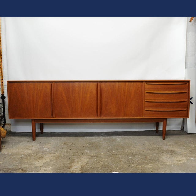 Danish Teak Sideboard with Bar Section attributed to Bernhard Pedersen & Søn, 1960s For Sale - Image 12 of 14