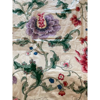 1990s Brunschwig & Fils, Athos, Handprint Floral Fabric Remnants- Set of 2 For Sale