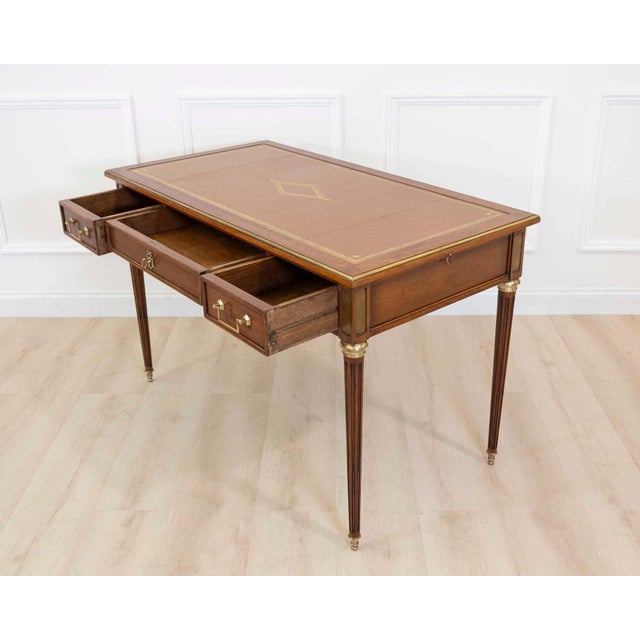 French 20th Century Louis XVI Style Flat Desk For Sale In Atlanta - Image 6 of 11