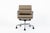 This authentic Eames for Herman Miller Soft Pad Management Height leather office chair from the Aluminum Group Collection...