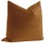 Contemporary 22" Cognac Contemporary Velvet Pillows- a Pair For Sale - Image 3 of 5