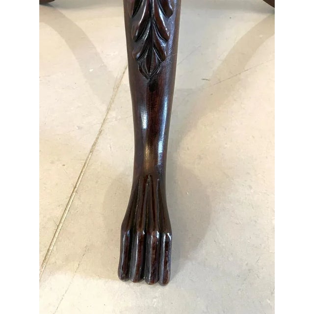 Antique Victorian Mahogany Circular Lamp Table, 1880s For Sale - Image 10 of 11