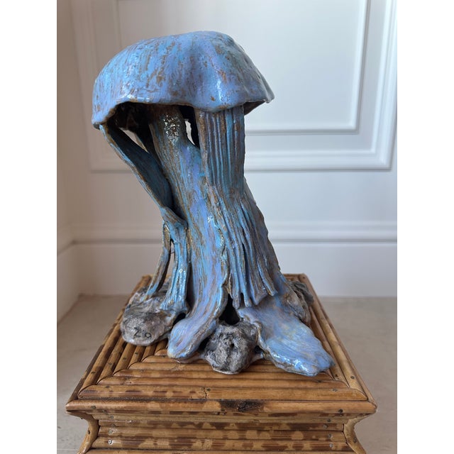 Vintage Signed 1970’s Ceramic Brutalist Sculpture For Sale - Image 4 of 17