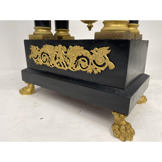 Antique French Empire Style Clock, 1800s For Sale - Image 6 of 17