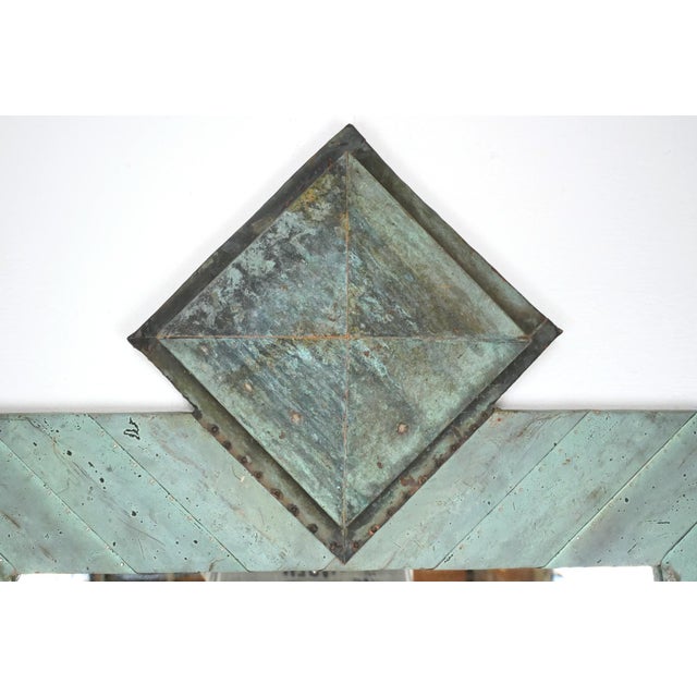Handcrafted Copper Angle Strip Dressing Mirror 28.625 X 79.5 In. For Sale - Image 4 of 8