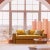 Rafaella Two-Seater Sofa in Dark Orange Velvet with Camel Beige Trim from Biosofa For Sale - Image 4 of 7