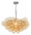 Regina Andrew Bubbles Chandelier, Brushed Nickel with Amber Glass For Sale