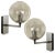 Bubble Glass and Chrome Wall Lights from Doria Leuchten, 1960s, Set of 2 For Sale