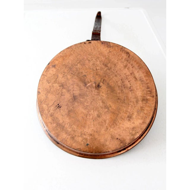 Antique Copper Saute Pan For Sale - Image 12 of 13
