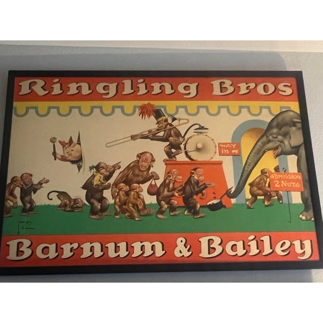 Offered is a striking and highly collectible vintage offset lithograph after Lawson Wood (Clarence Lawson Wood, RI F), the...