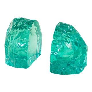 Bookends by Max Ingrand for Fontana Arte, 1977, Set of 2 For Sale