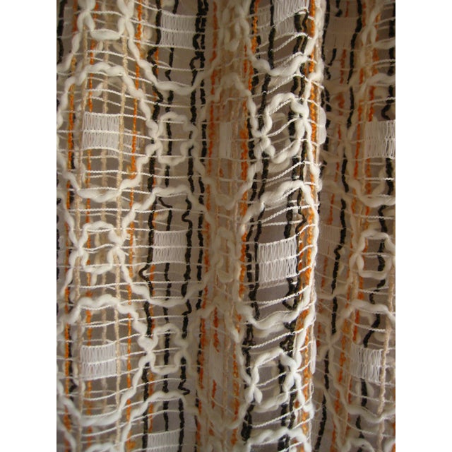 Jack Lenor Larsen Style Mid Century Pair of Sheer Curtains For Sale - Image 11 of 11