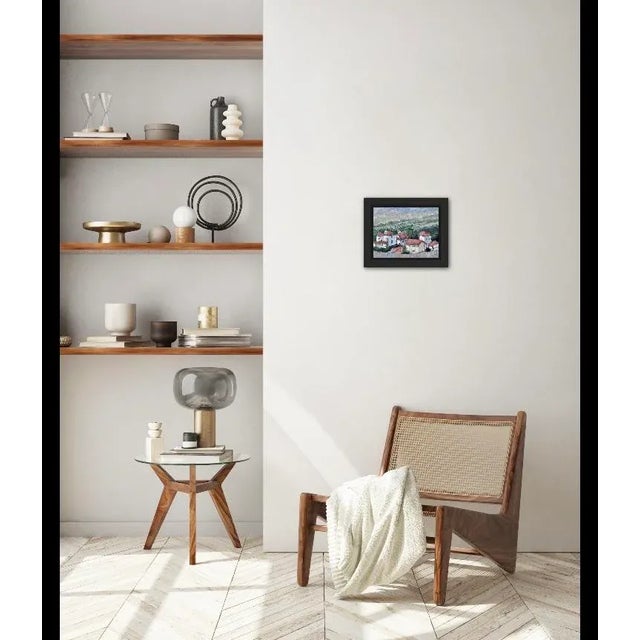 Italy, Red Roofs, Contemporary Landscape Oil Painting For Sale - Image 4 of 11