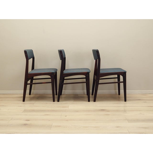 Danish Rosewood Chairs, Denmark, 1970s, Set of 3 For Sale - Image 6 of 17