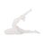 White Yin Pigeon Yoga Pose in Polyresin For Sale - Image 8 of 11