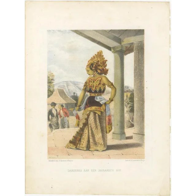 F. Hardouin, Javanese Costume, 1840, Lithographs, Set of 5 For Sale - Image 4 of 10