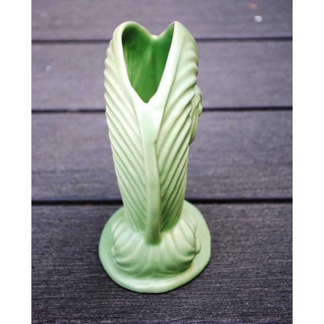 Mid-Century Modern Vintage Haeger Fiddlehead Fern Vase For Sale - Image 3 of 6