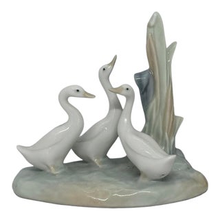 Nao by Lladró “Group of Ducks” Porcelain Figurine, Juan Huerta, 1992 For Sale